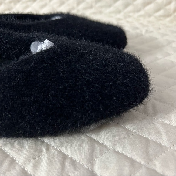 VIVAIA Margot 2.0 Square Toe Black Faux Fur Minx-Knit Flats Lux Comfort US 9 NEW - Picture 5 of 14